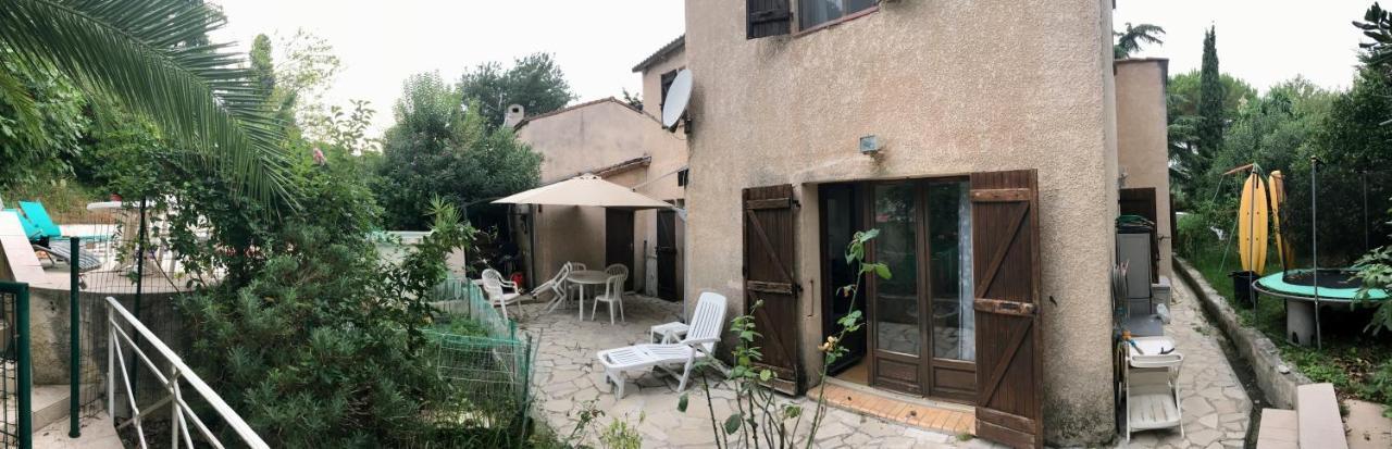 Le Cannet 10Mn Cannes Chambre Independante Etage D'Une Maison Avec Piscine Kültér fotó